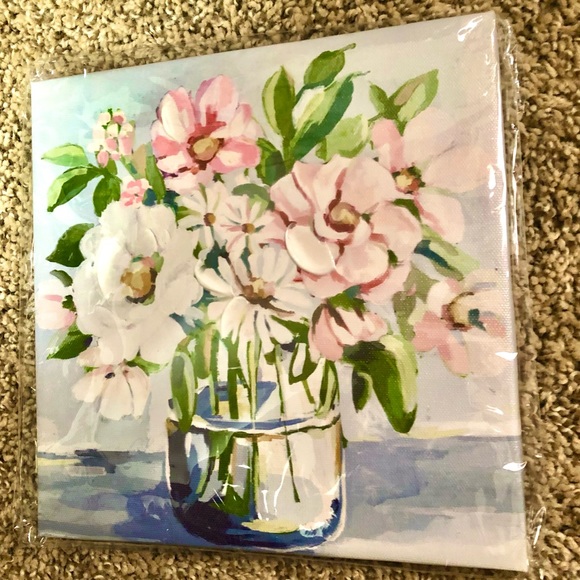 💐 FARMHOUSE FLORAL WALL CANVAS 💐 - Picture 3 of 8